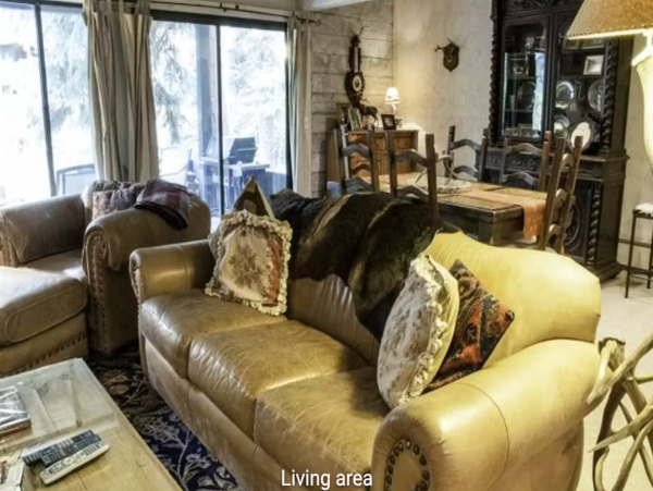 Mountain & Creek Views from this Two Bedroom Ski Condo
